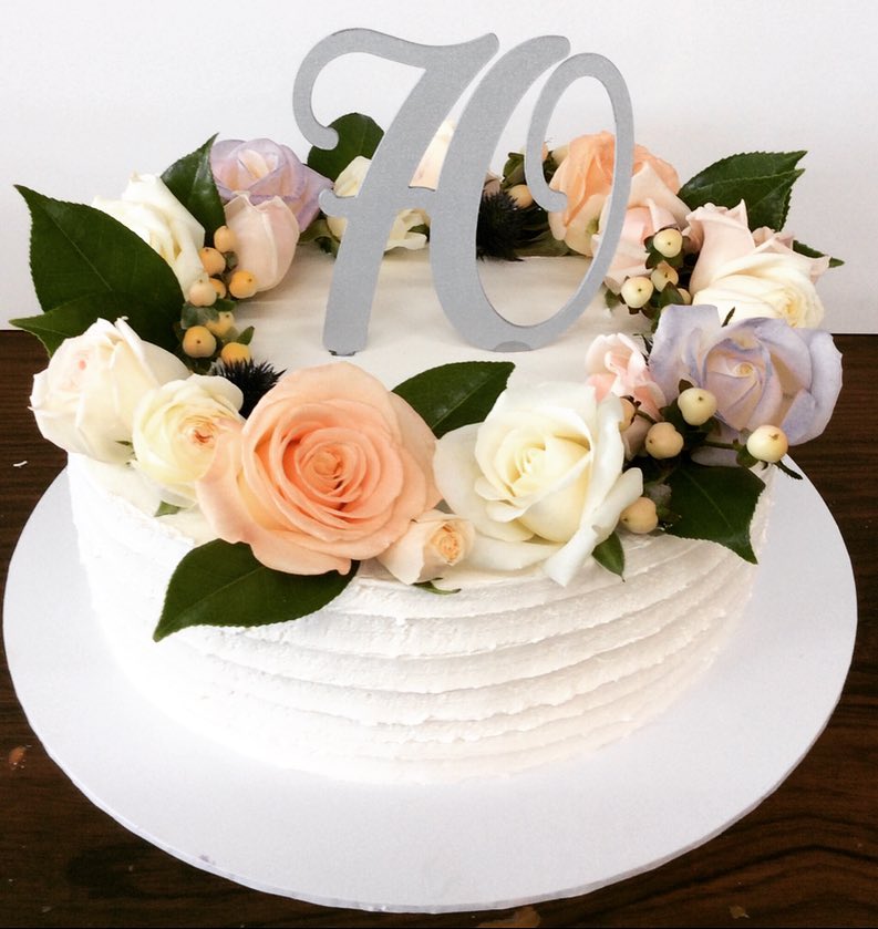 Pastry - Flower crown 👑💐 Flowers by Sam Rizzo Topper by Melbourne Laser ...