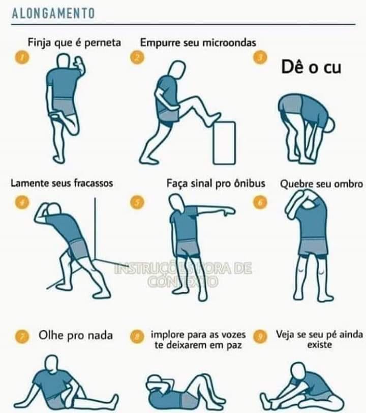 Lembre-se de alongar antes do treino. 😂 - Moldadas a Ferro
