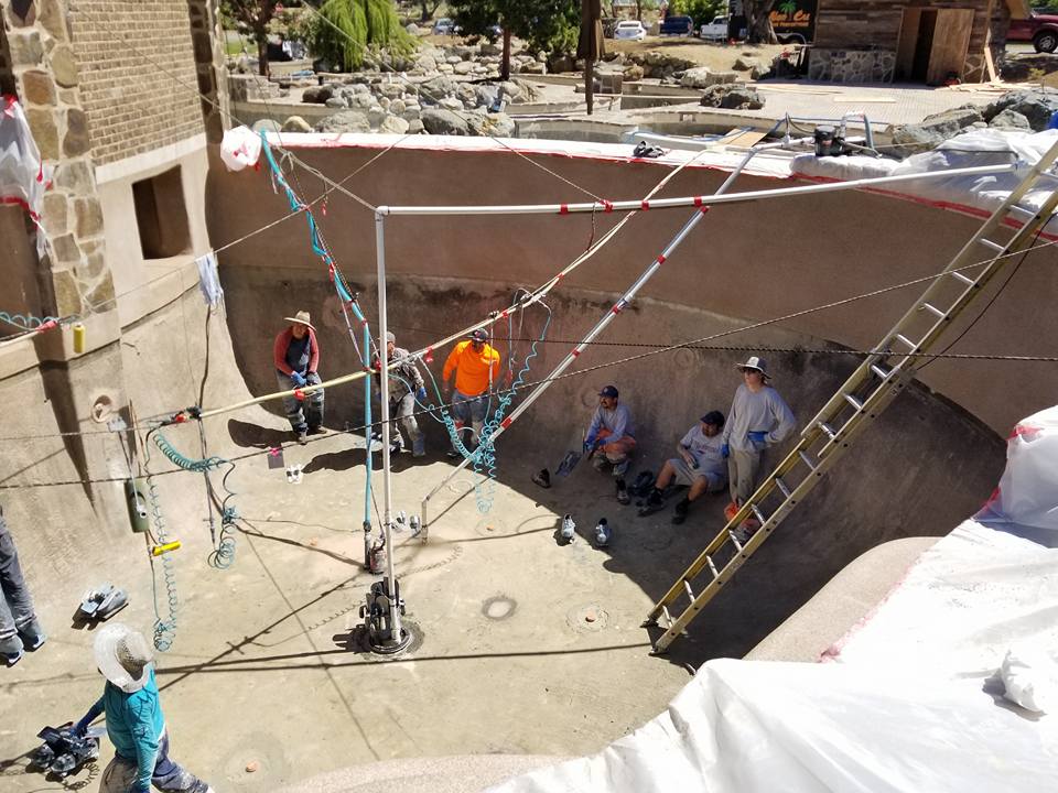 Today we completed 1/2 of the... - C & R Pool Plastering, Inc