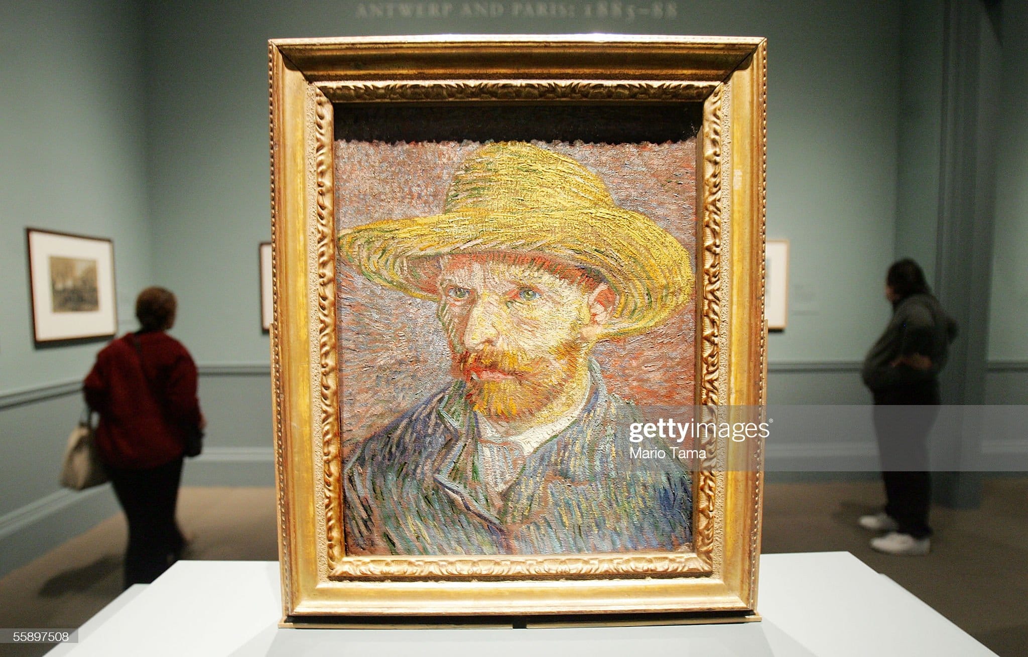 Vincent Van Gogh (1853-1890) Self-Portrait with a Straw Hat, 1887 
