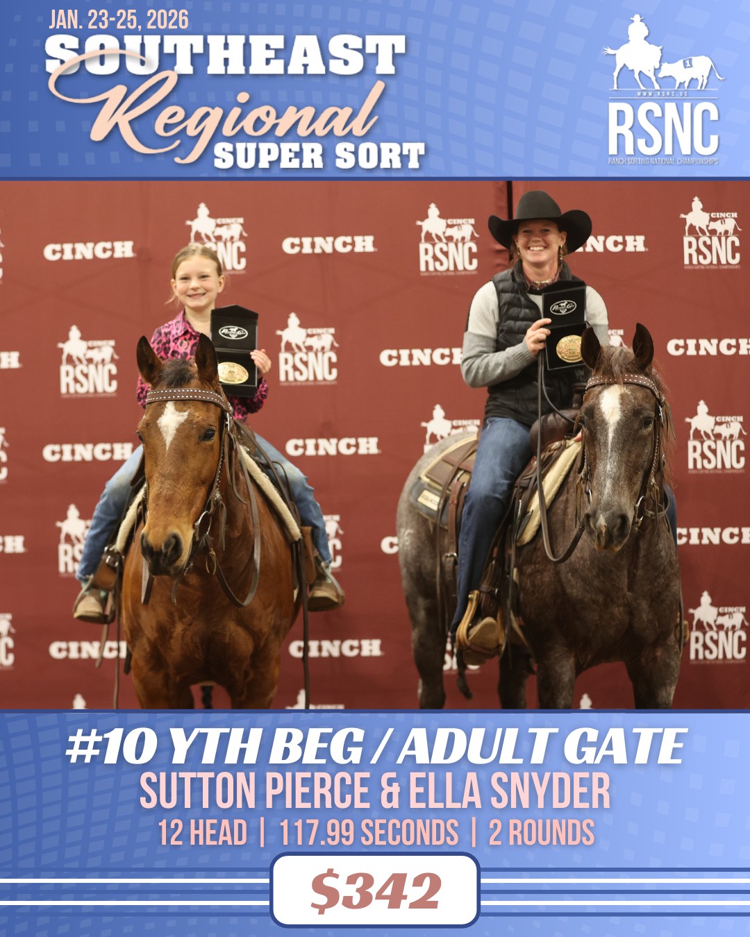 Sutton... - Ranch Sorting National Championships (RSNC) | Facebook