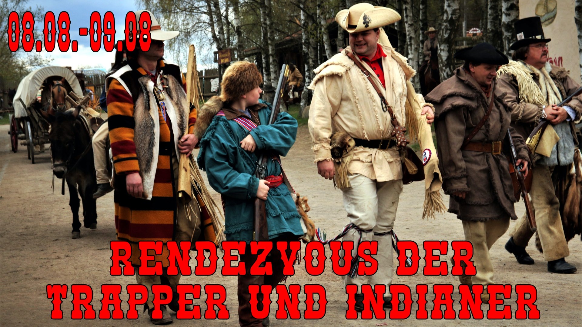Rendezvous der Trapper und Indianer