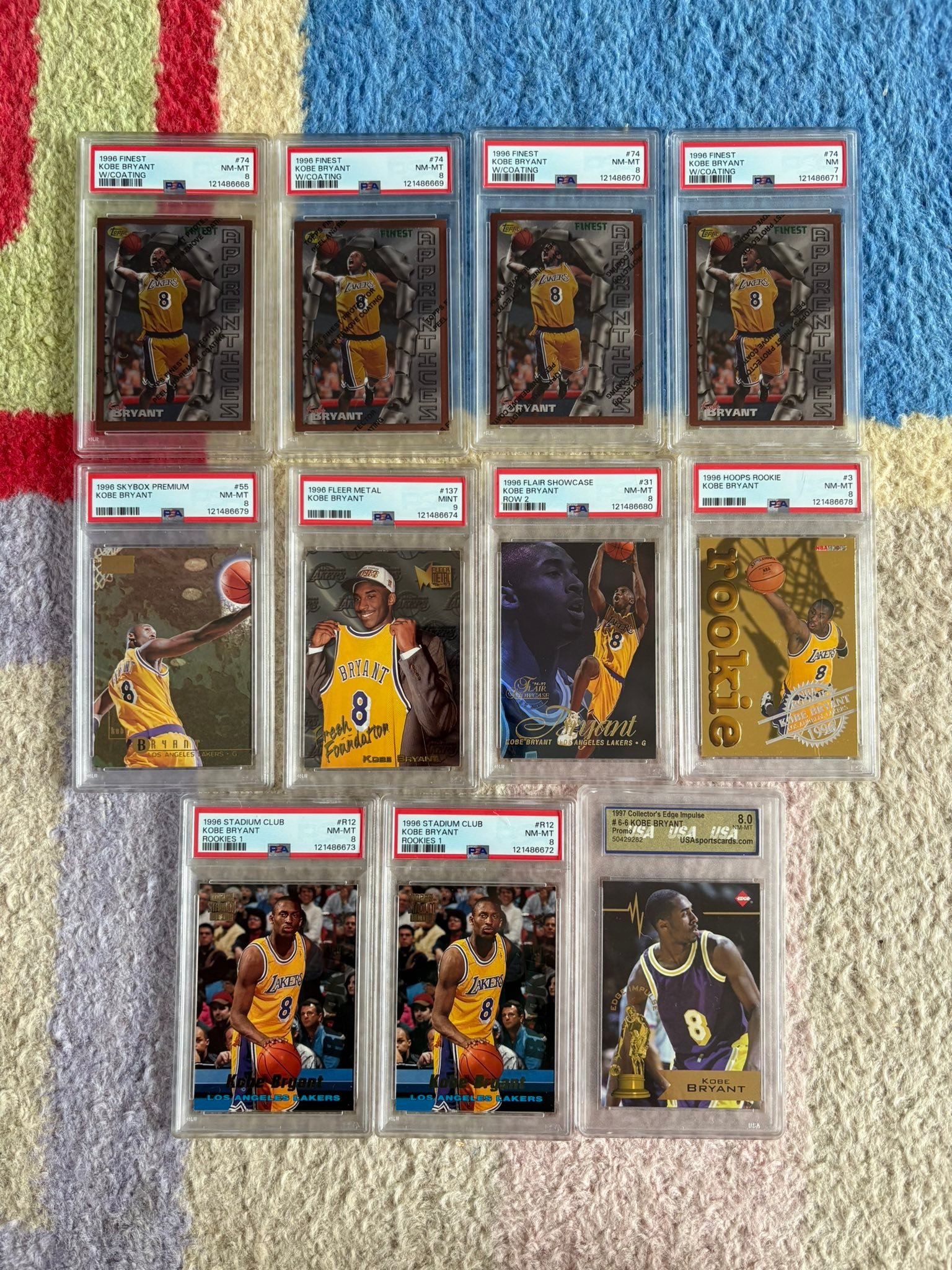 FS/NT 1996 Flair Showcase Kobe Row 2 - BGS 9.5 - SOLD - PSA 9 