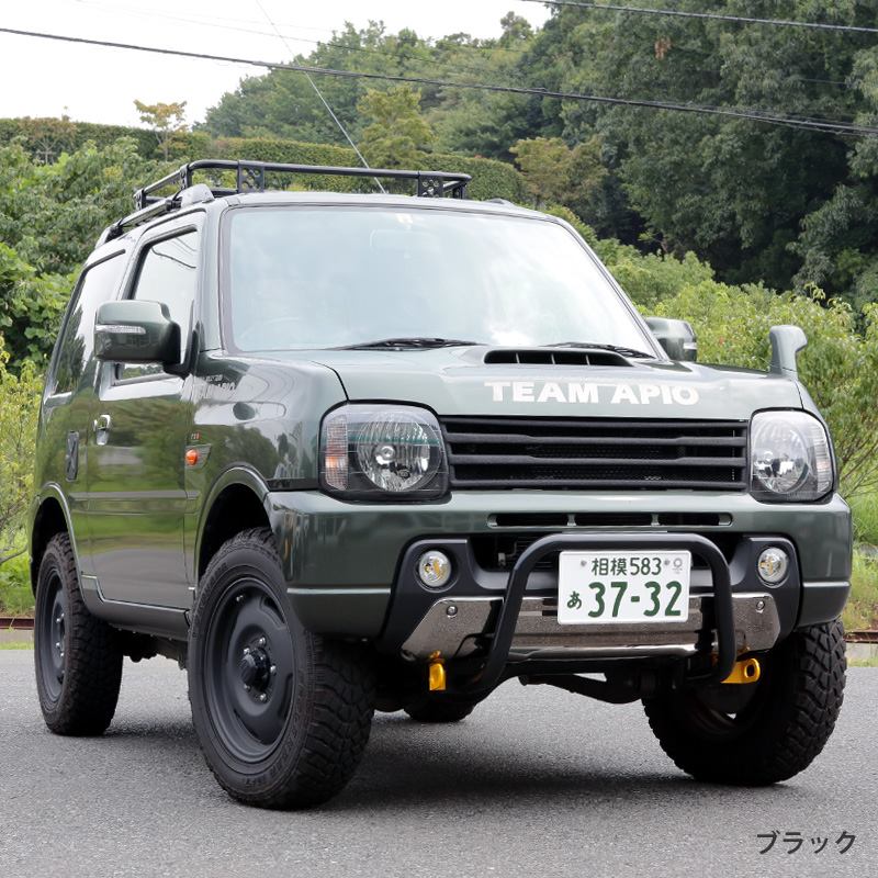 ジムニーJB23純正バンパー用フロントバンパーガード、やっとやっとの