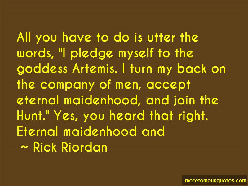 Hunters Of Artemis Pledge
