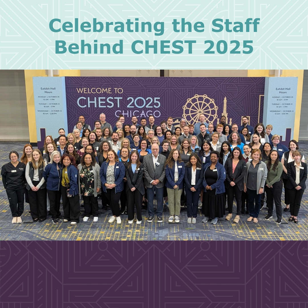 Thank you to our... - American College of Chest Physicians | Facebook