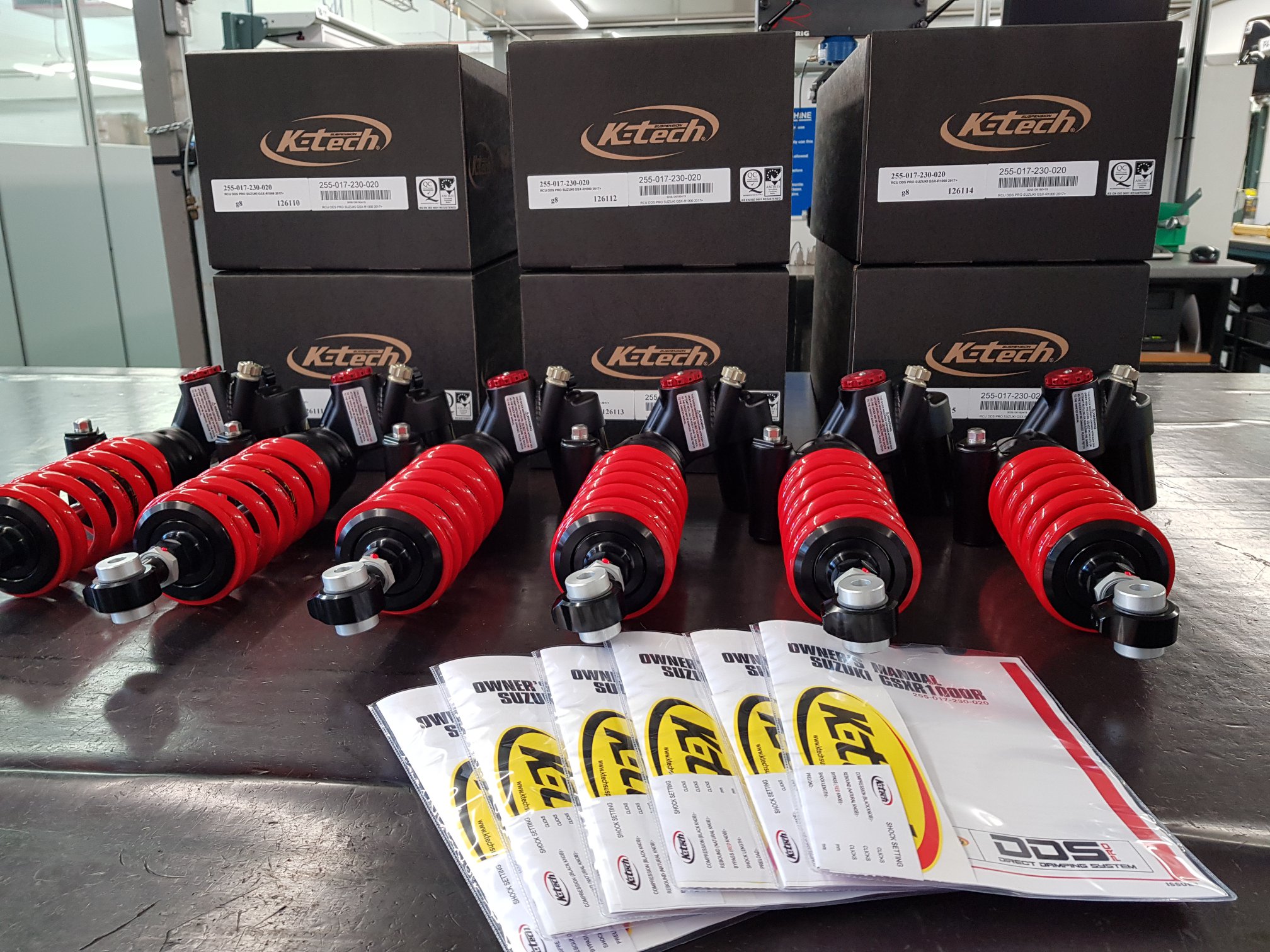 たかはし Kawasaki ZX10 2016-2020 (gen 5) K-tech suspension cartridges and