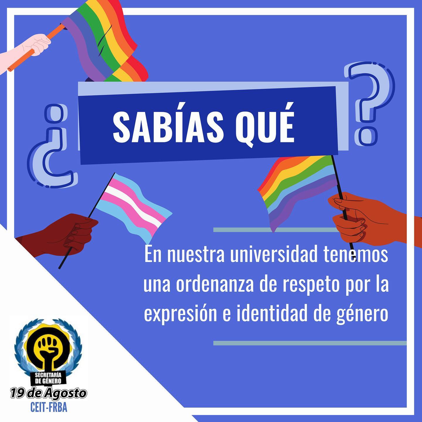 🏳️‍🌈RESPET... - Secretaría de Género - 19 de Agosto - UTN FRBA
