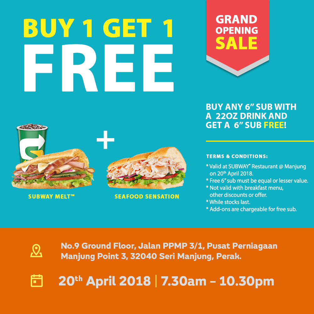 Subway Malaysia You Want It You Got It Manjung Fans Facebook