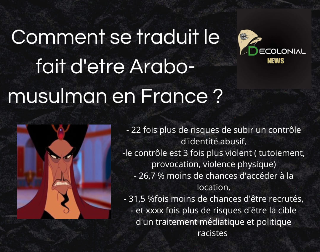 Décolonial News - L'homme Arabe, en France est l'ennemi N°1 de la ...