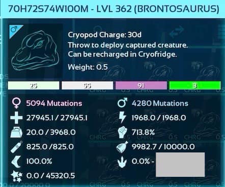 Therizinosaur 2019 Al 100% Impronta TOP STATS Per Ark Survival Ascended – PVE Ufficiale