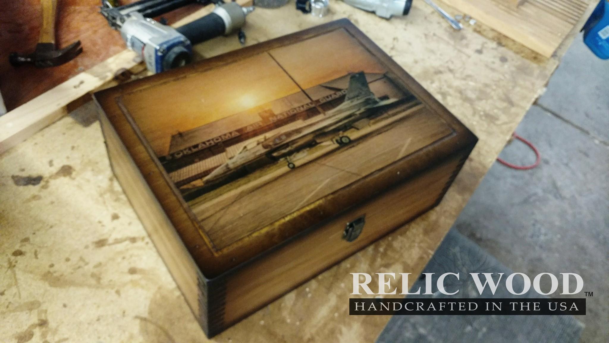 Relic Wood LLC - Custom Military Challenge Coin display...