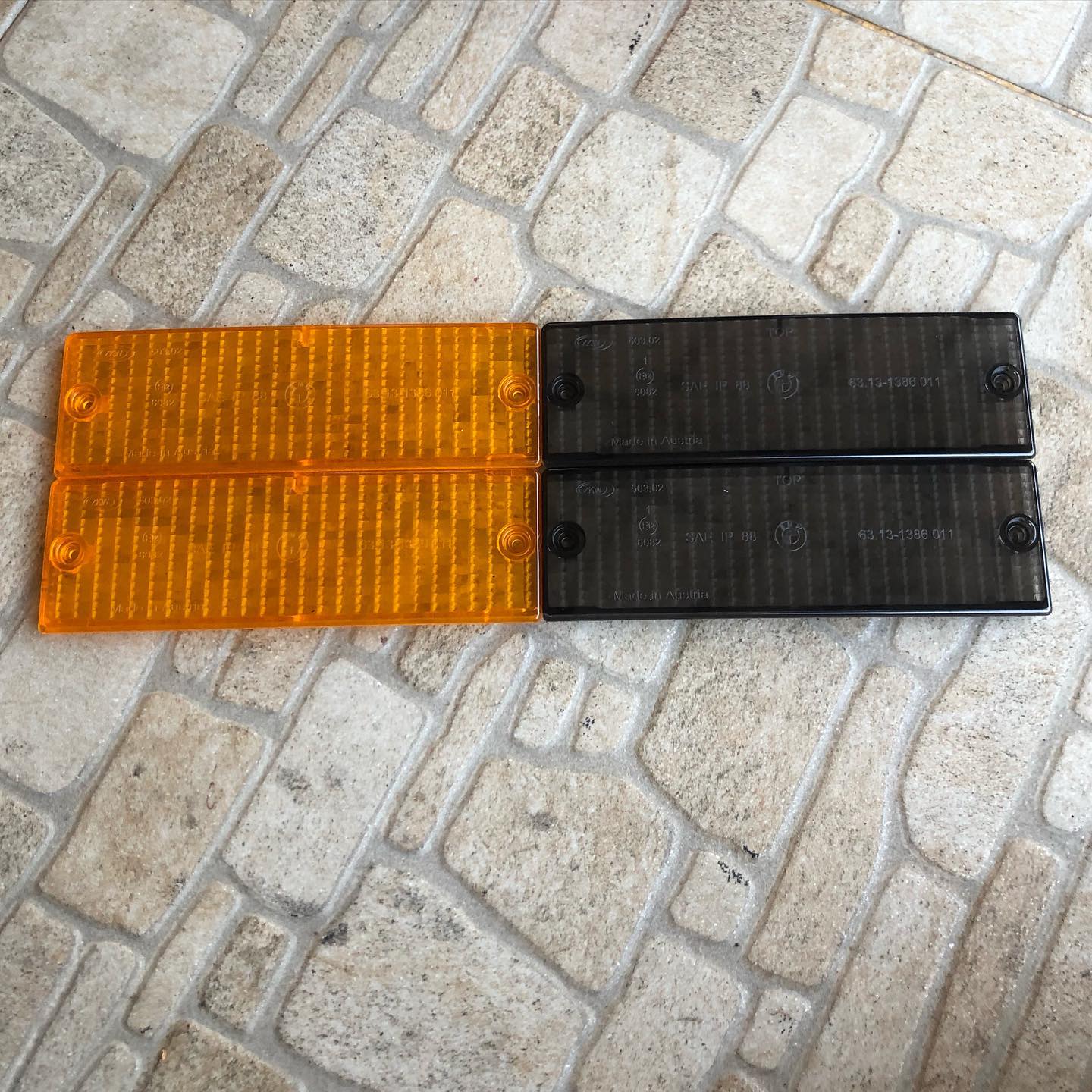 2x Indicator Lens for BMW 3er E30 Touring Orange/Yellow (Not for M3
