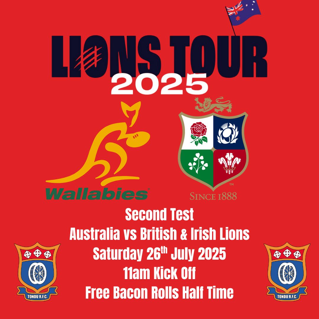 Tondu - 🦁🇦🇺 LIONS TOUR 2025 – SECOND TEST AT TONDU RFC! 🇦🇺🦁 The Lions ...