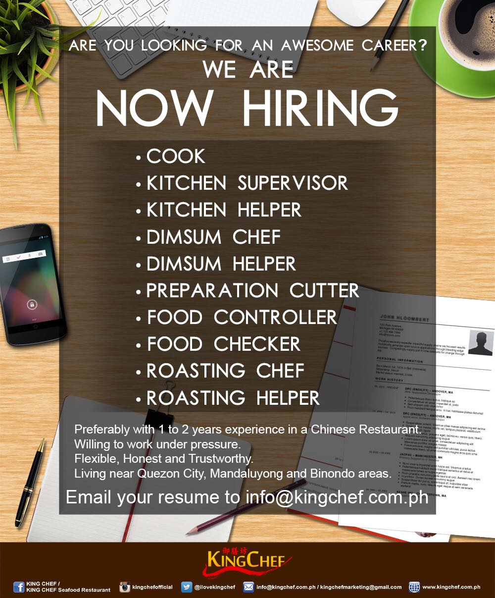 Our Family Is Growing And We Have The King Chef Careers Facebook