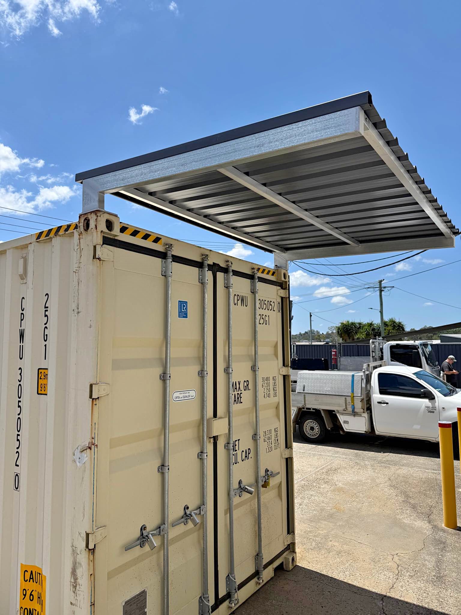 Shipping container awning DIY kit direct from the manufacturer - order ...