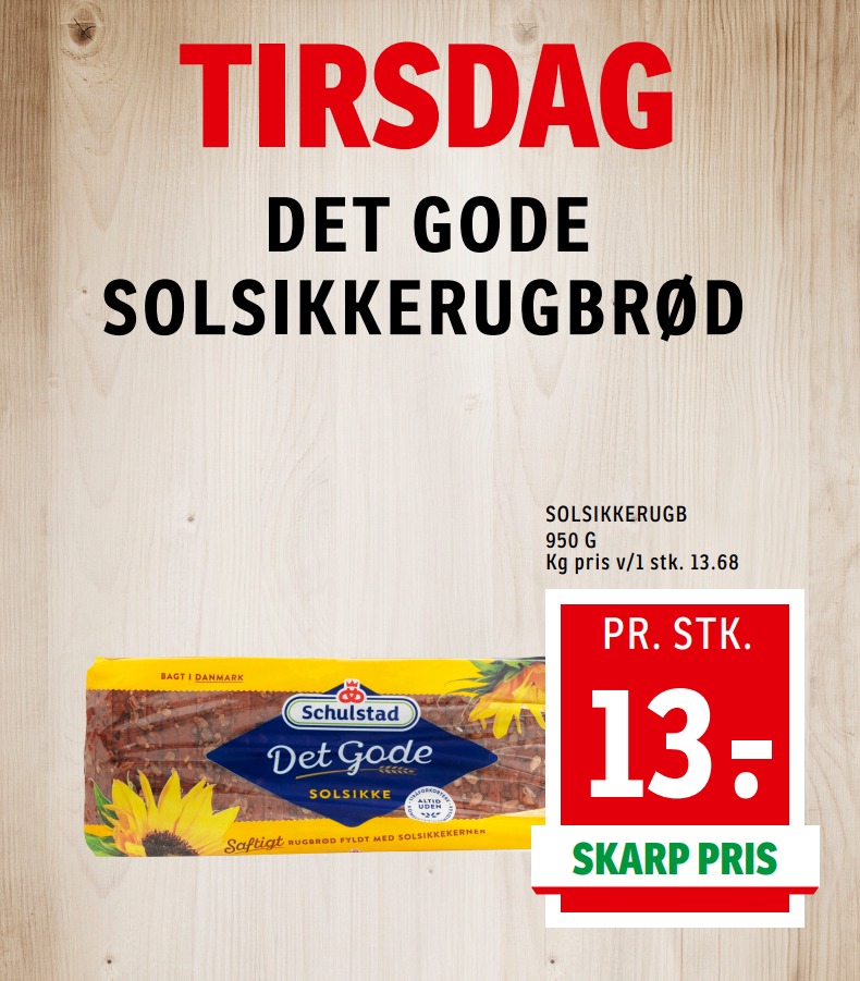 SPAR Felsted - ‼️ TIRSDAGS RUGBRØD ‼️ SCHULSTAD DET GODE SOLSIKKE ...
