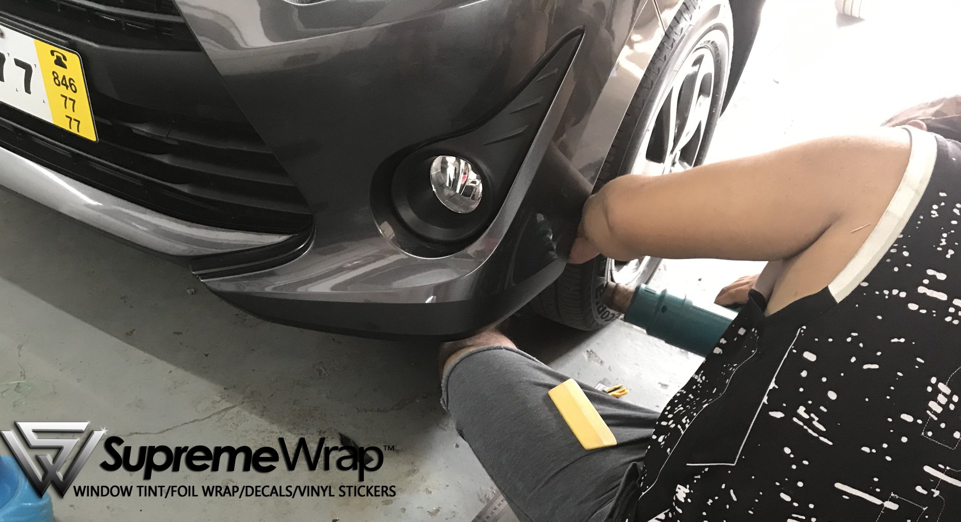 Wrap Master - toyota wigo -vinyl stickers/ matte black and...