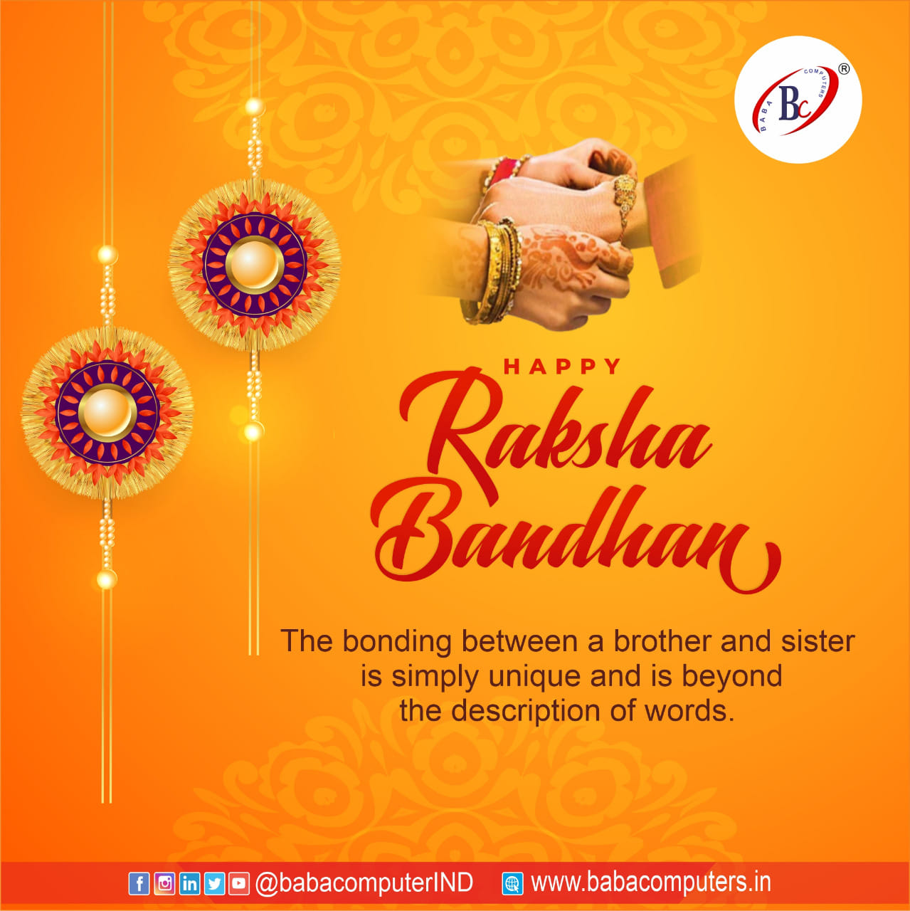 BABA COMPUTERS - The holy festival of Raksha Bandhan is a...