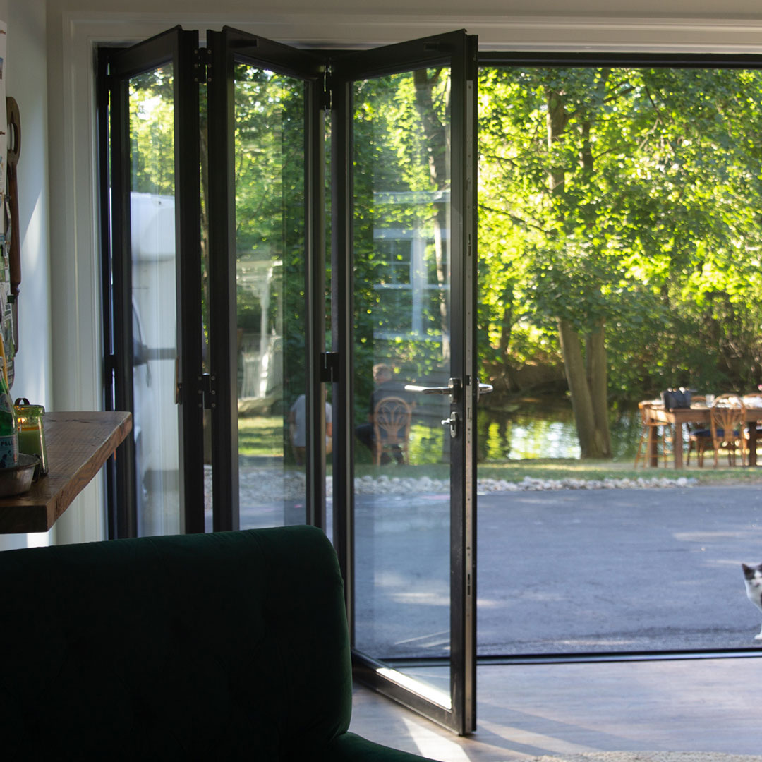 Origin USA - The Origin Bi-Folding doors fold away...