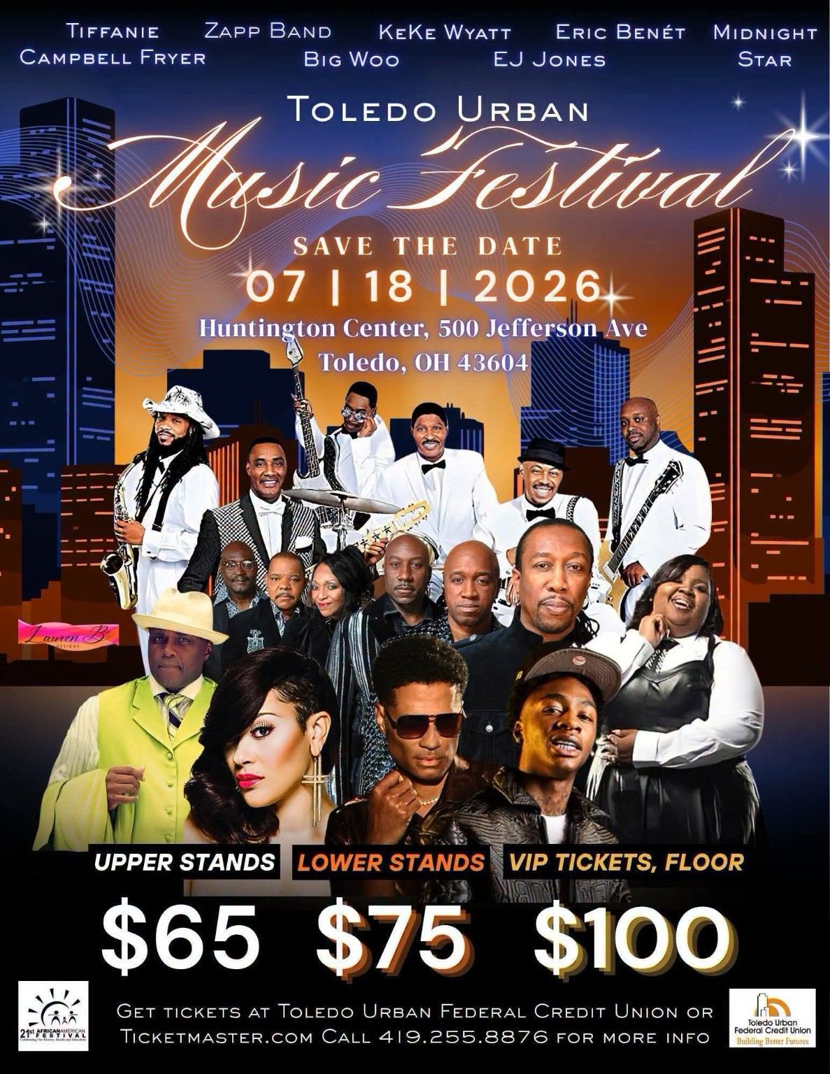 Toledo Urban Music Festival 2026 lineup and tickets