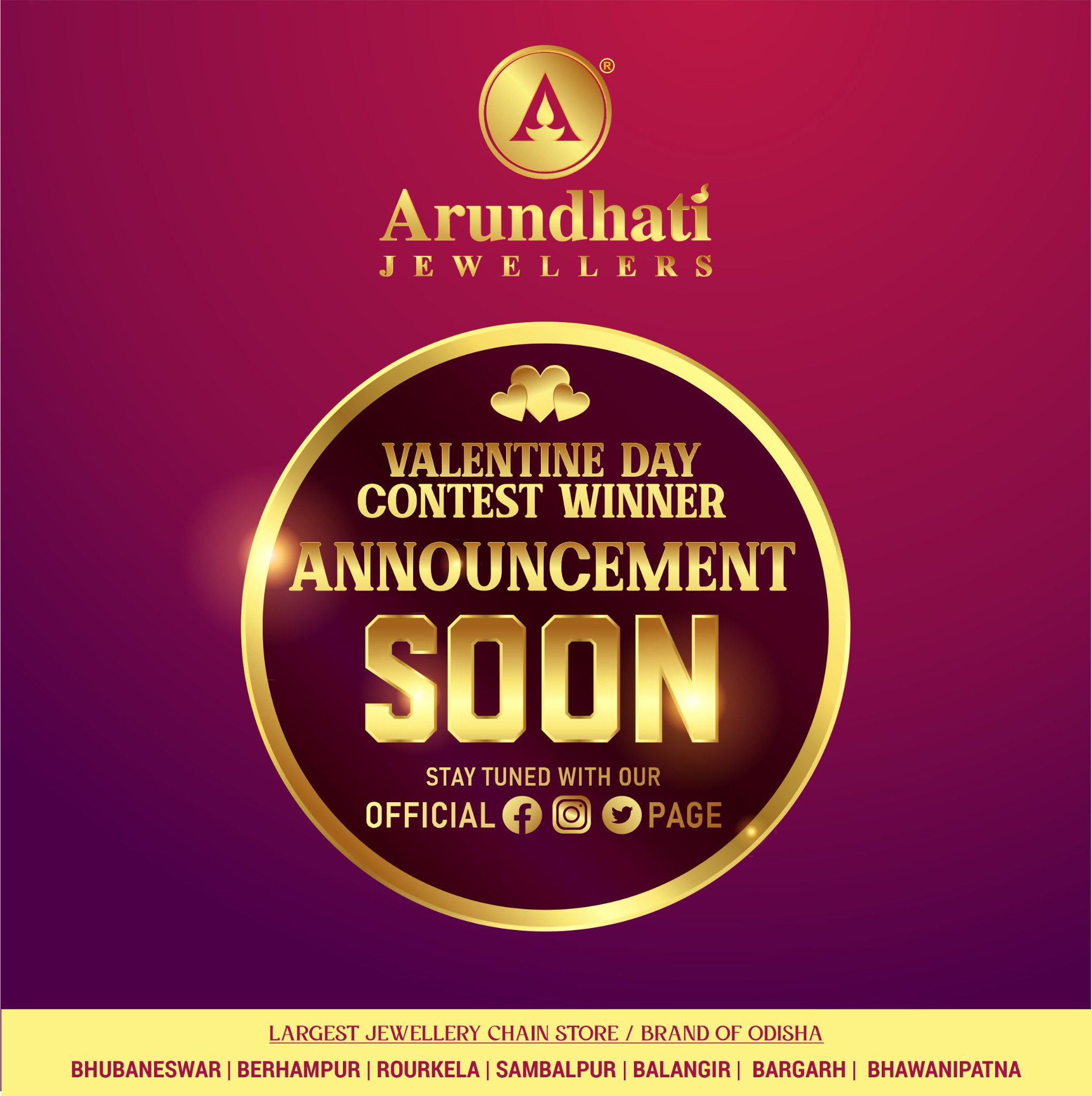 CONTEST WINNER ANNOUNCEMENT... - Arundhati Jewellers