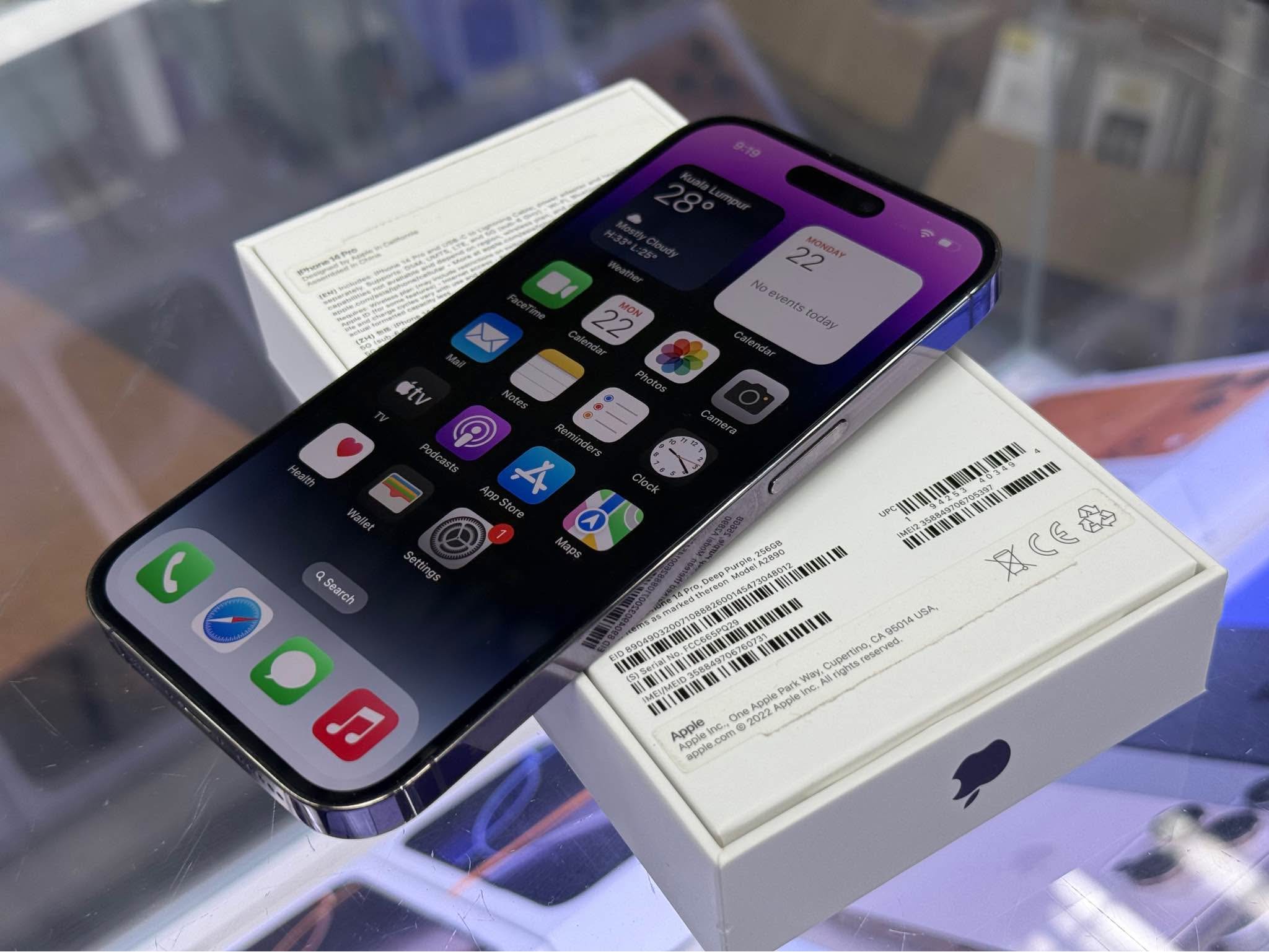 iPhone 14 Pro 512GB ディープパープル A2890