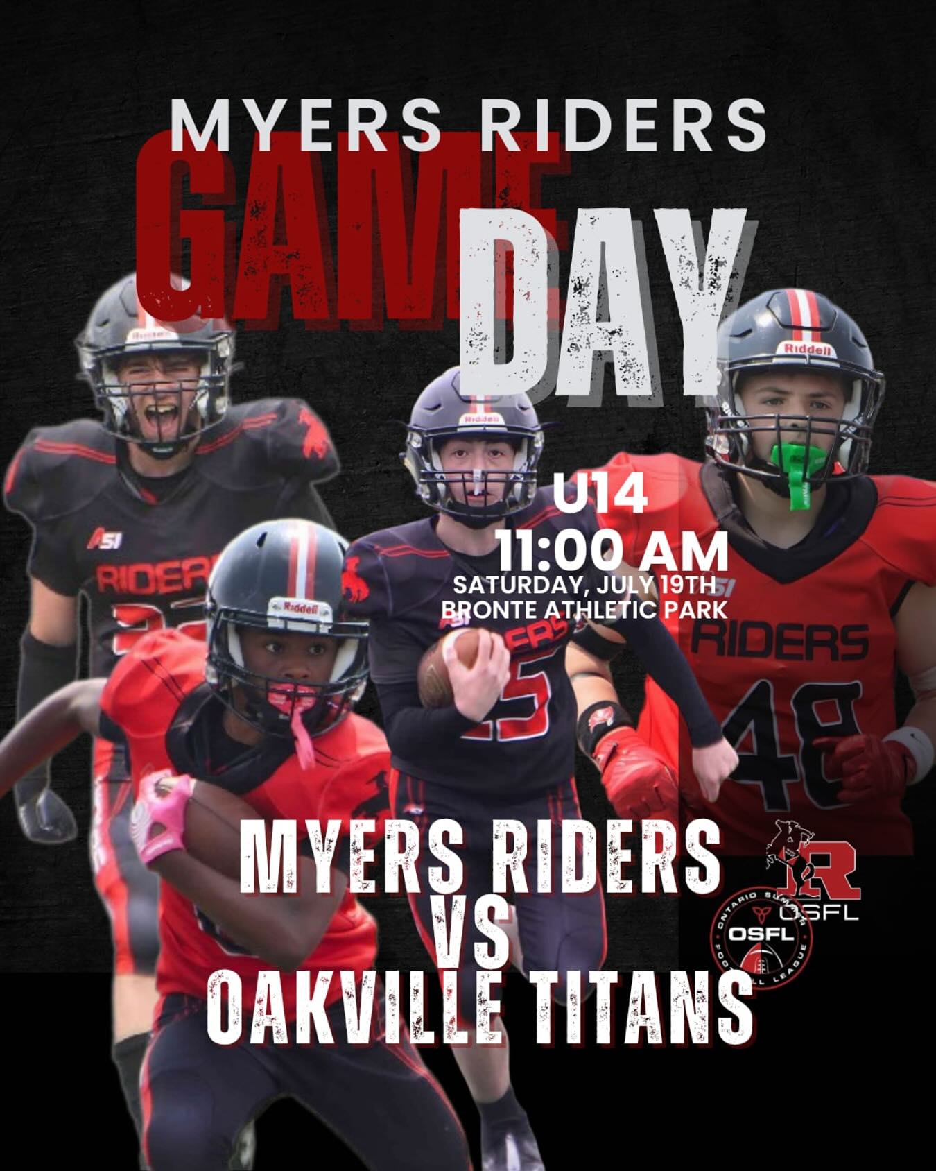 U14 Semi-Finals at Oakville... - Myers Riders Football Club | Facebook