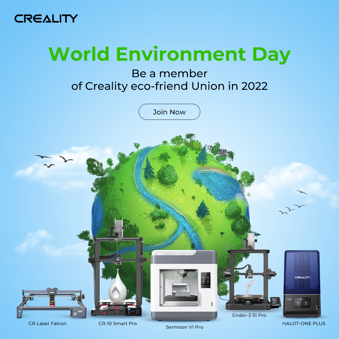 Creality - 🌍🌏🌎World Environment Day: Be a member of...