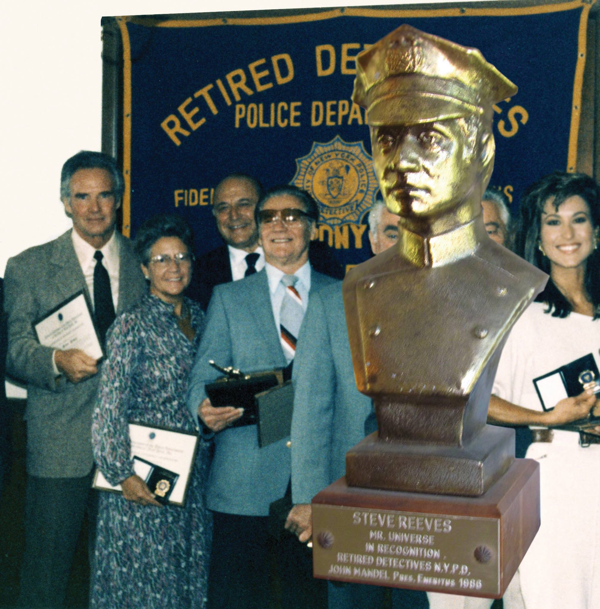 Steve Reeves - Steve receiving the Retired Detective NYPD... | Facebook