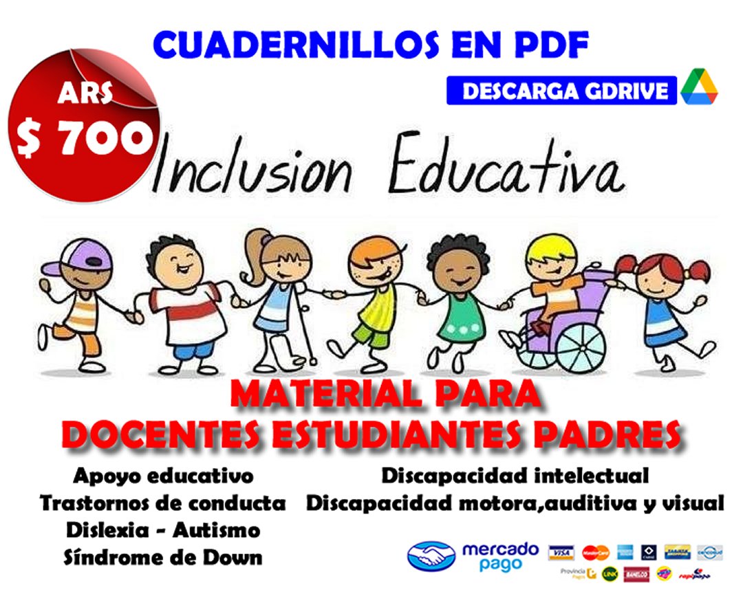 📚 SÚPER KIT INCLUSION EDUCATIVA👩‍🏫 El... - Material Educativo | Facebook