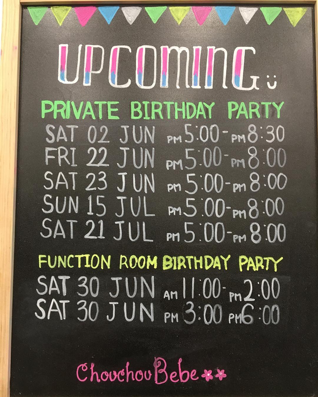 Chouchou Bebe Kids Cafe And Physiotherapy Lidcombe Happy Birthday Please Check The Special Traiding Hour On The Days Chouchoubebe Lidcombe Kidscafe Lidcombekidscafe Happybirthday Partyroom Partyroomhire Privateparty 슈슈베베 키즈카페 생일파티 대관