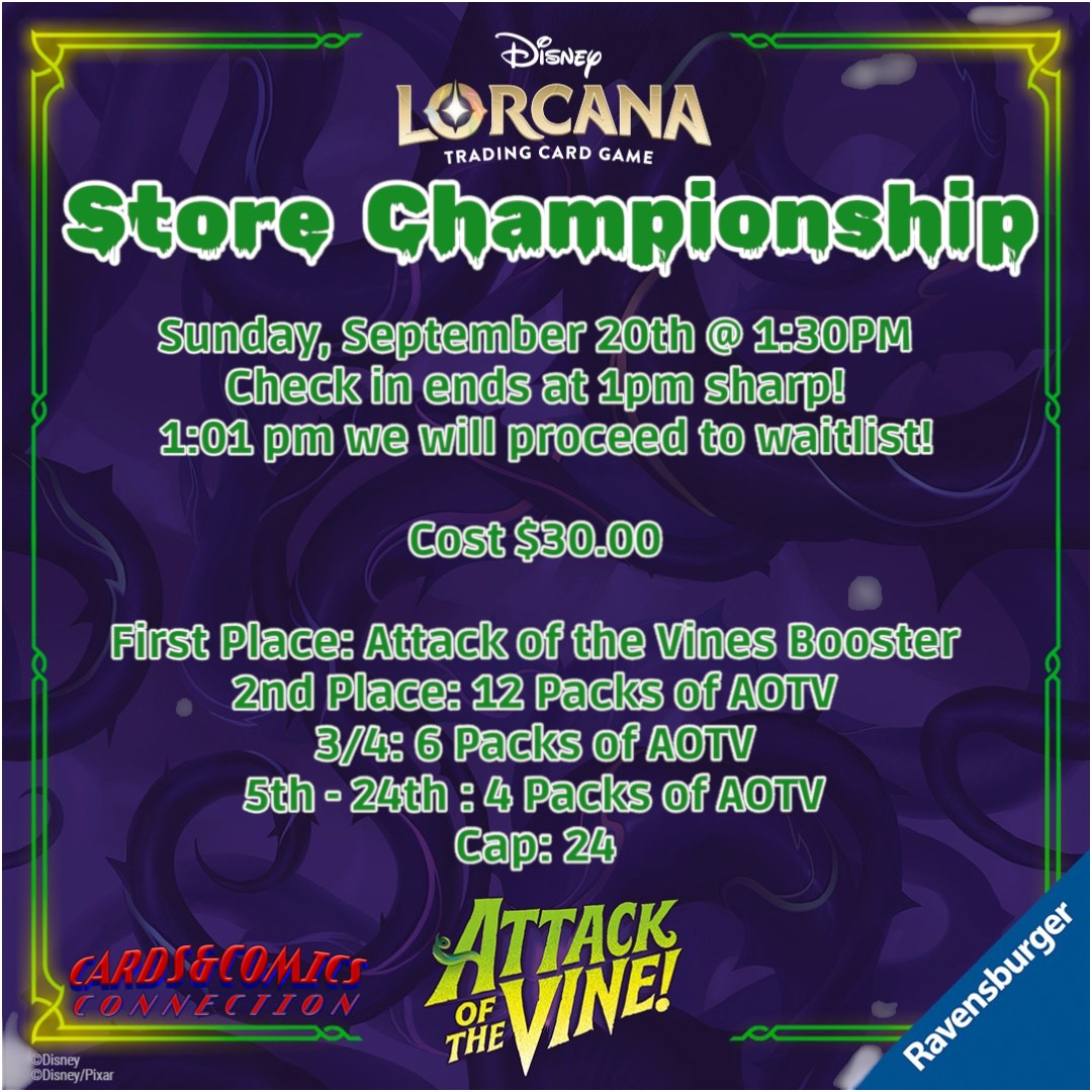 Disney Lorcana store championship event on September 20th