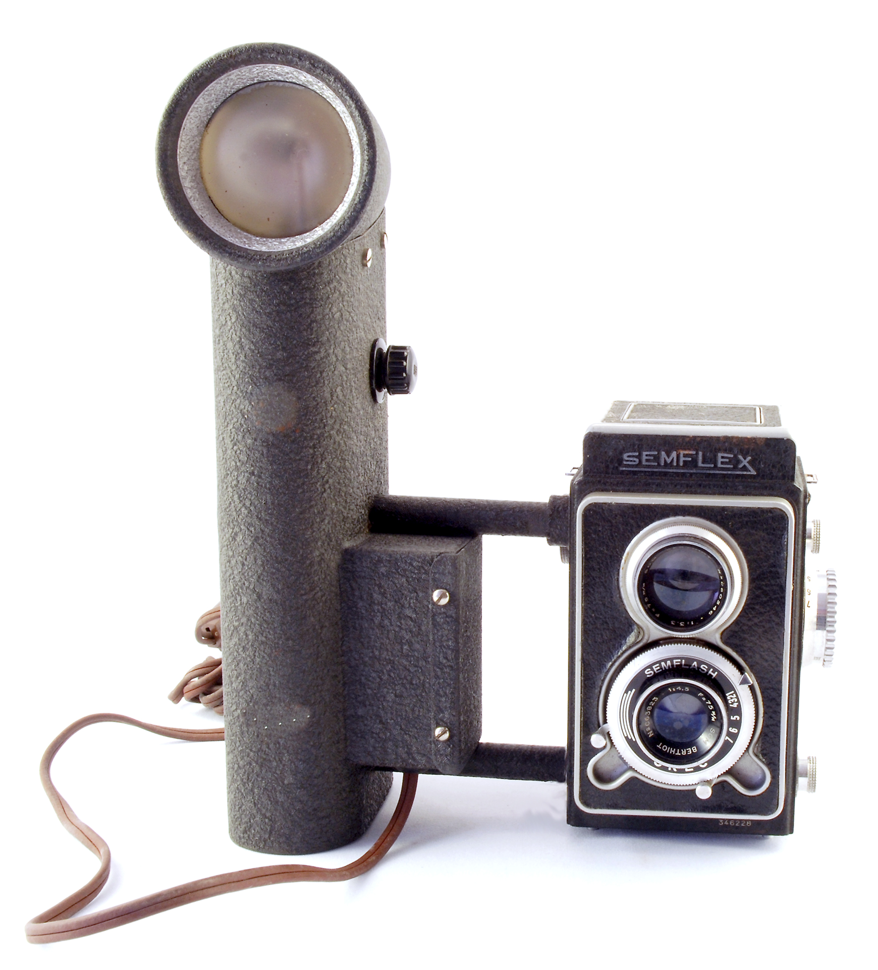 フィルムカメラ SEMFLEX  Som Berthiot 75mm F4.5 SEM Semflex camera with SOM Berthiot Flor 75mm f/3.5 lens