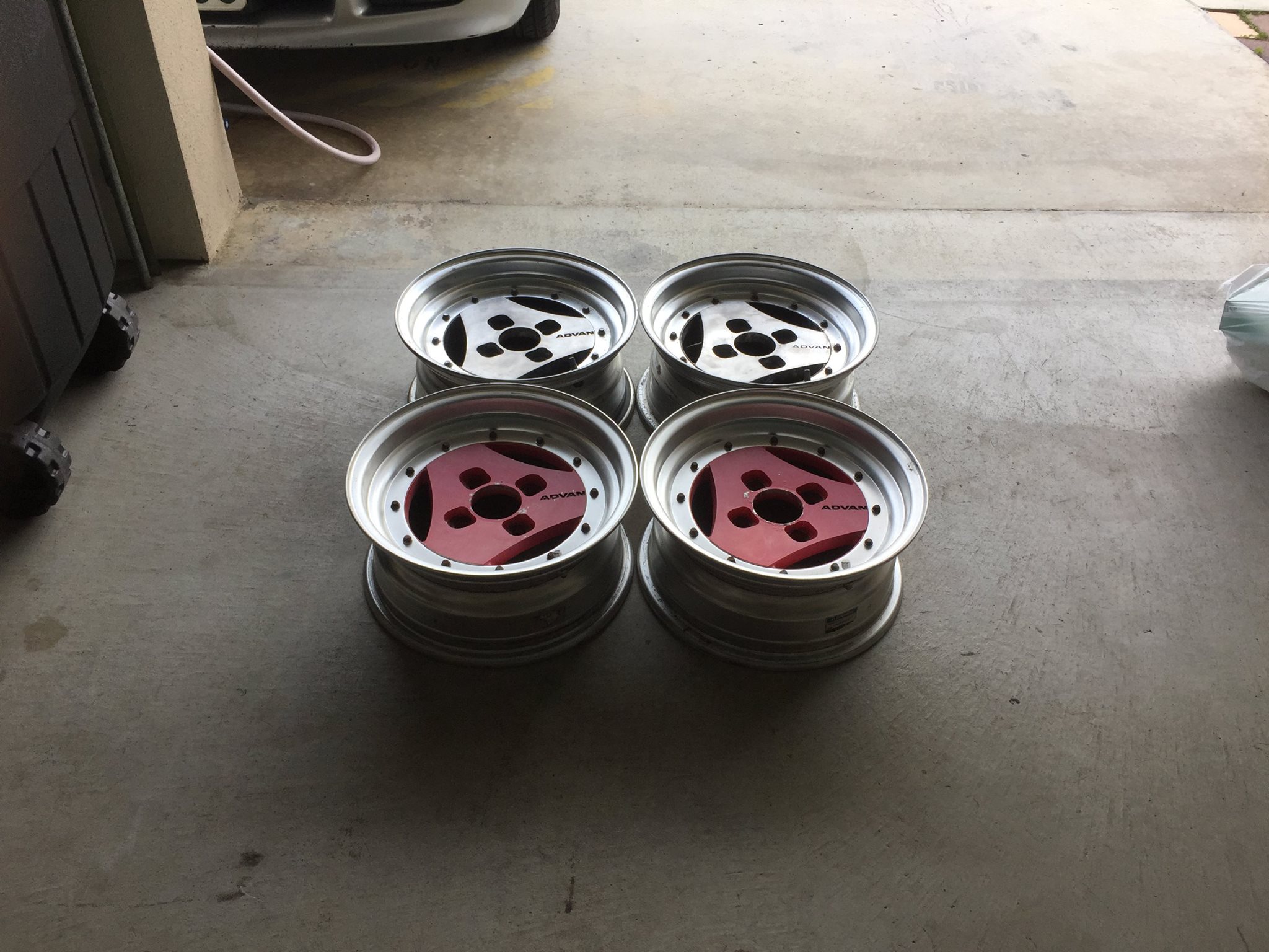 Rim 13 ADVAN A3A Red ADVAN Racing 3 Spokes Designs Limited Edition