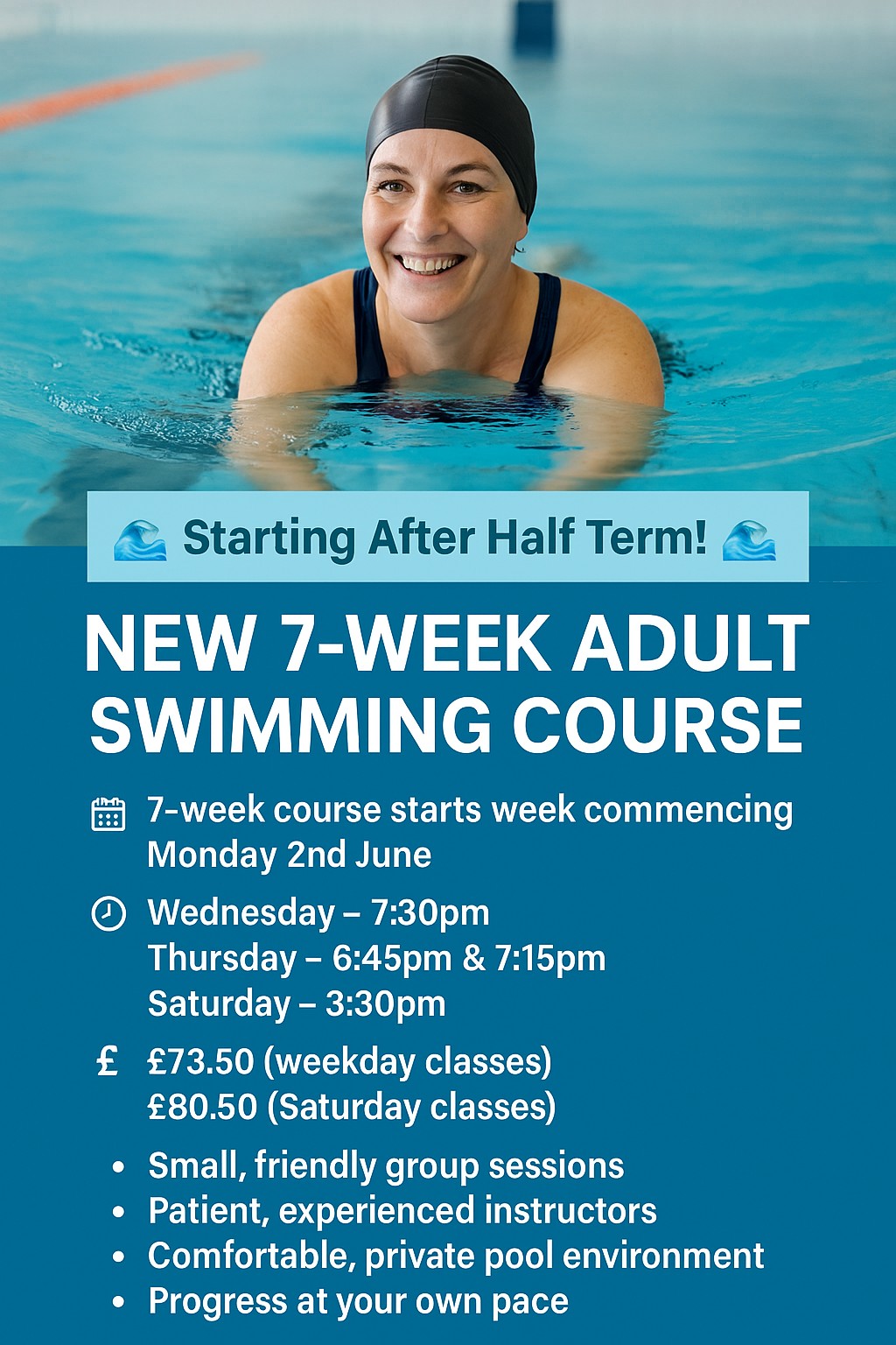 Aqua Aims - 🌊 New 7-Week Adult Swimming Course – Starting... | Facebook