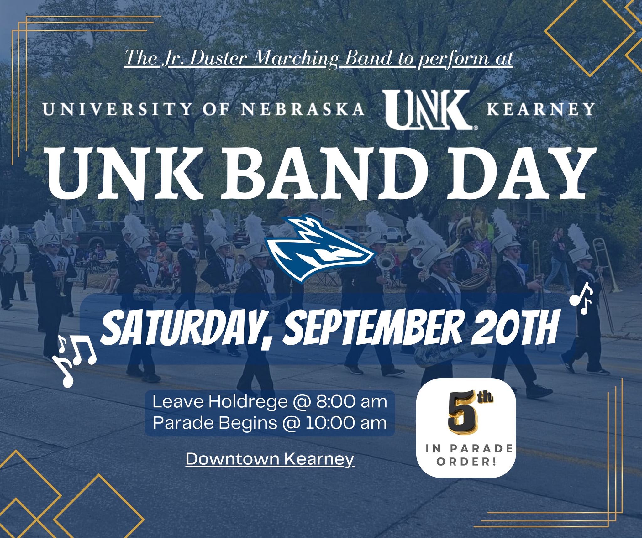 Jr. Duster Marching Band at UNK Band Day