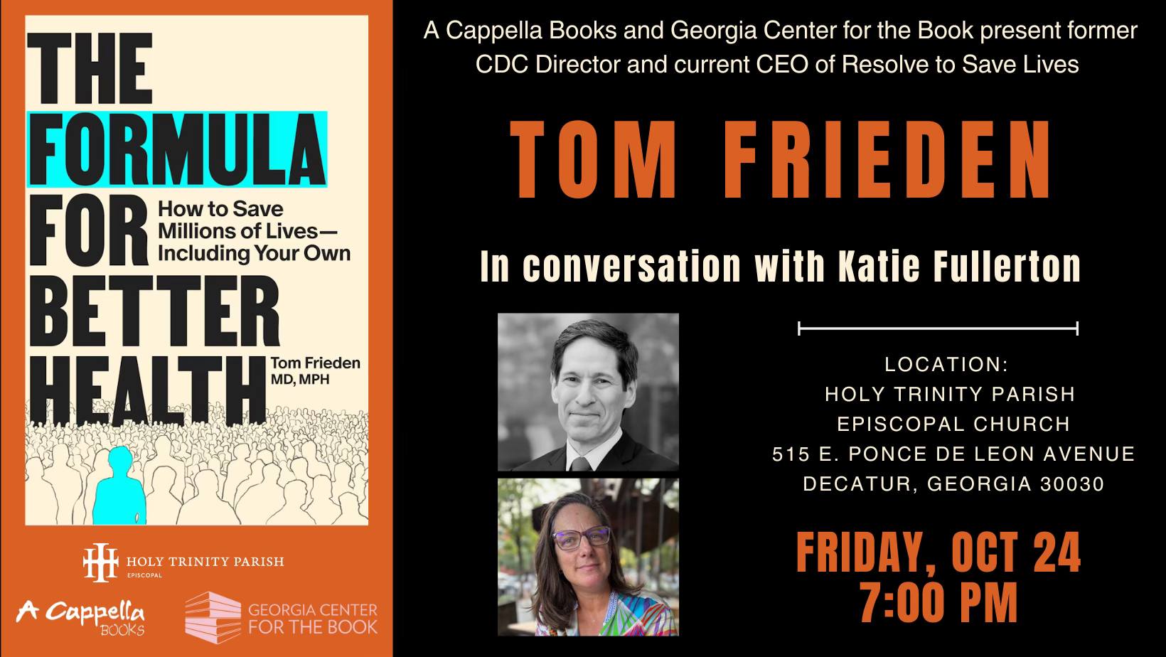 Former CDC Director Tom Frieden in conversation with Katie Fullerton ...