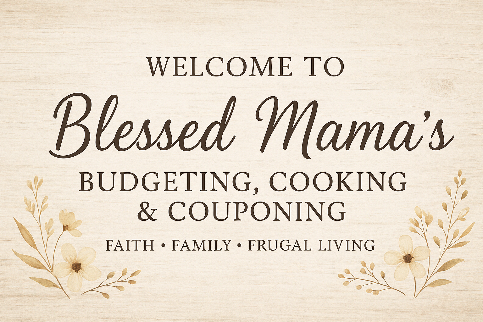 Blessed Mama’s: Budgeting, Cooking & Couponing | Facebook