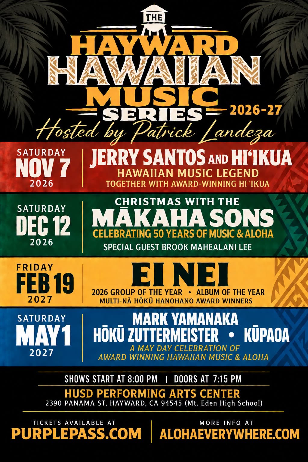 洋楽 Dateline Band The Pride Of Polynesia LP Hayward Hawaiian Music Series 2026-27 with Patrick Landeza