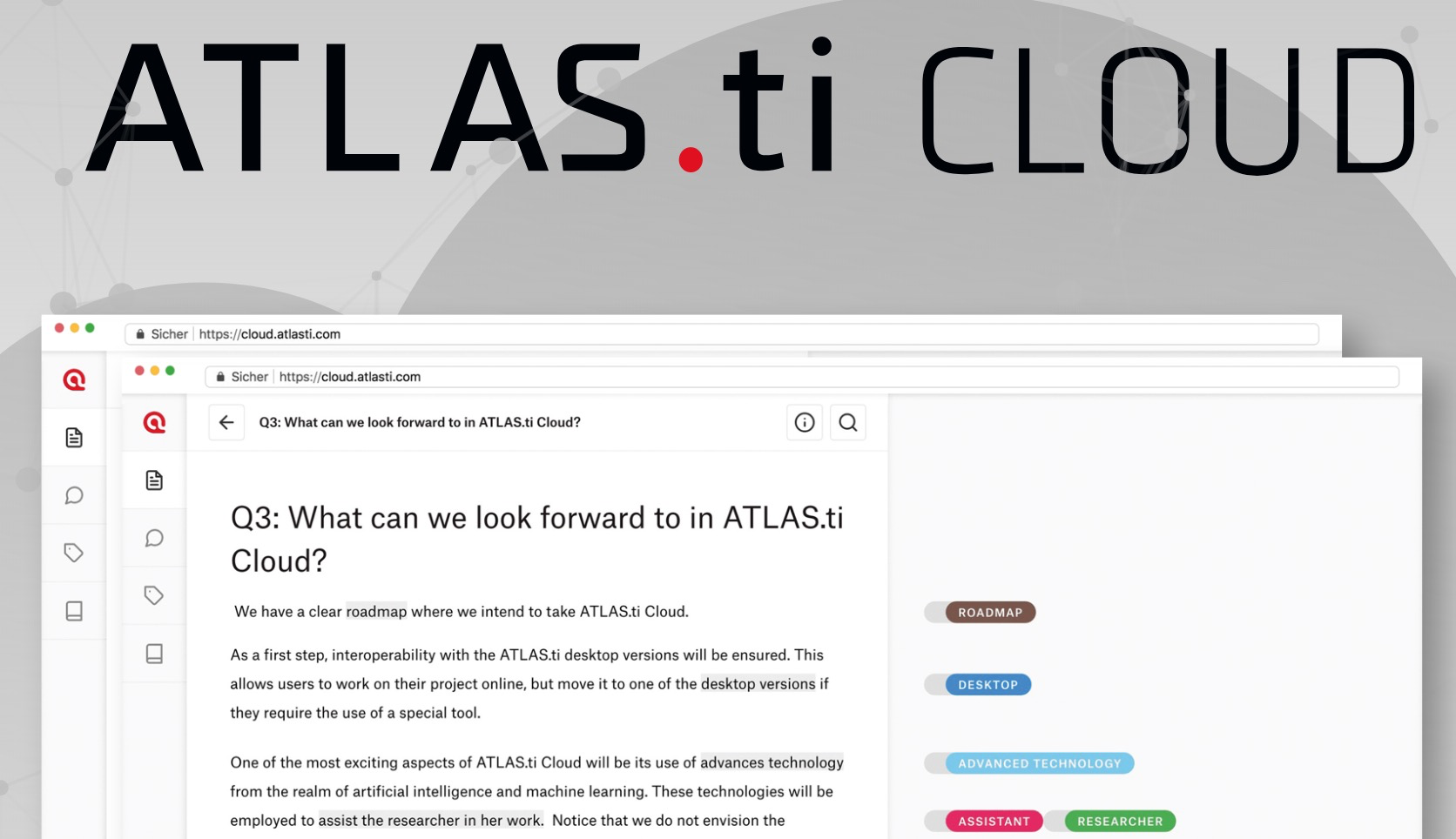 ATLAS.ti - HERE YOU GO! THE NEW ATLAS.TI CLOUD VERSION. THE SMARTEST ...