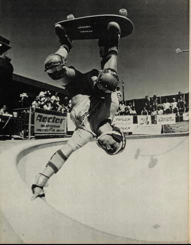 Eric Grisham ruling it at the Reseda Pro Am circa 1980. Photo by