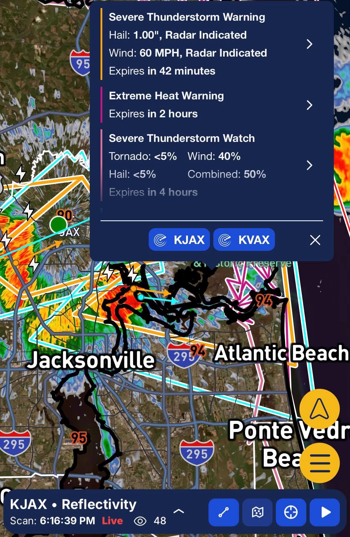 Florida - (WARNING EXPIRED) SEVERE THUNDERSTORM WARNING in effect