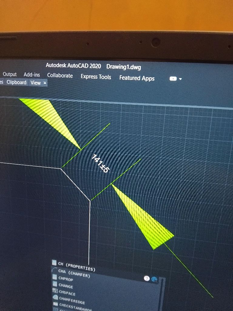 Cùng học AutoCad | Sao mình Lệnh vẽ cạnh góc CHA 100 đo lại thì con số ...
