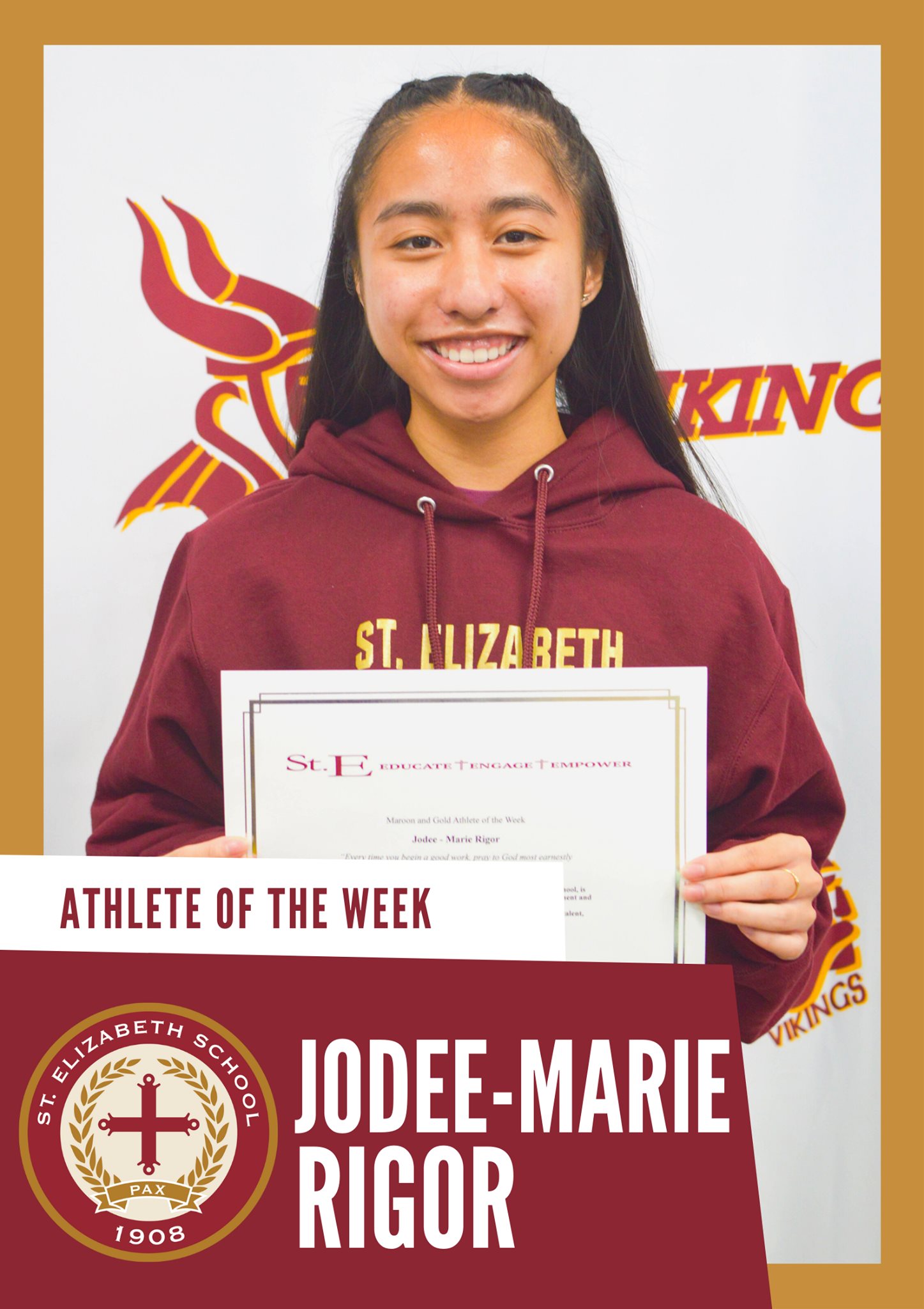 Congratulations to our athletes of... - St. Elizabeth School