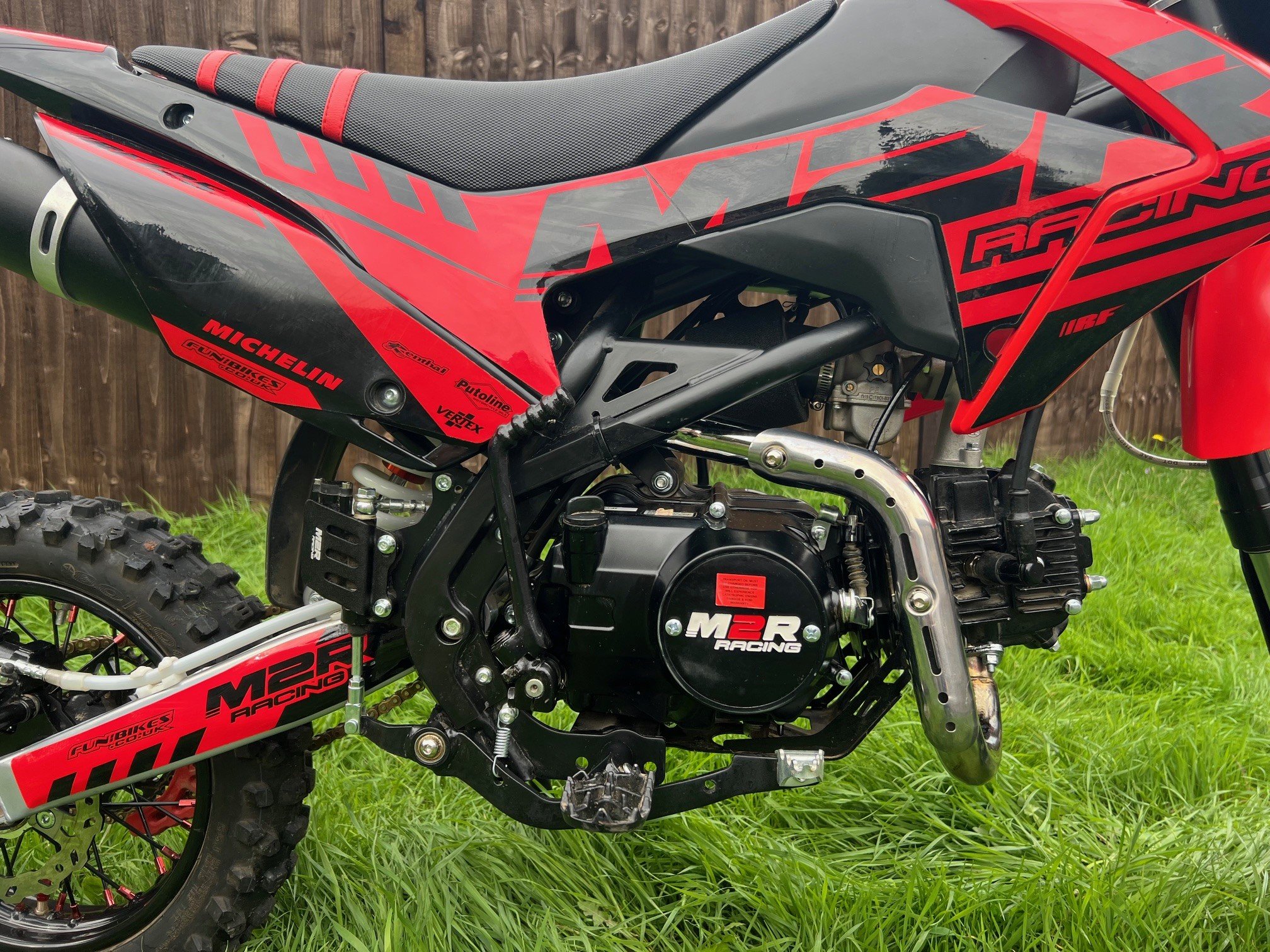 2025 M2R Racing RF125 S2 125cc 14/12 82cm Red Pit Bike - Motorcycles ...