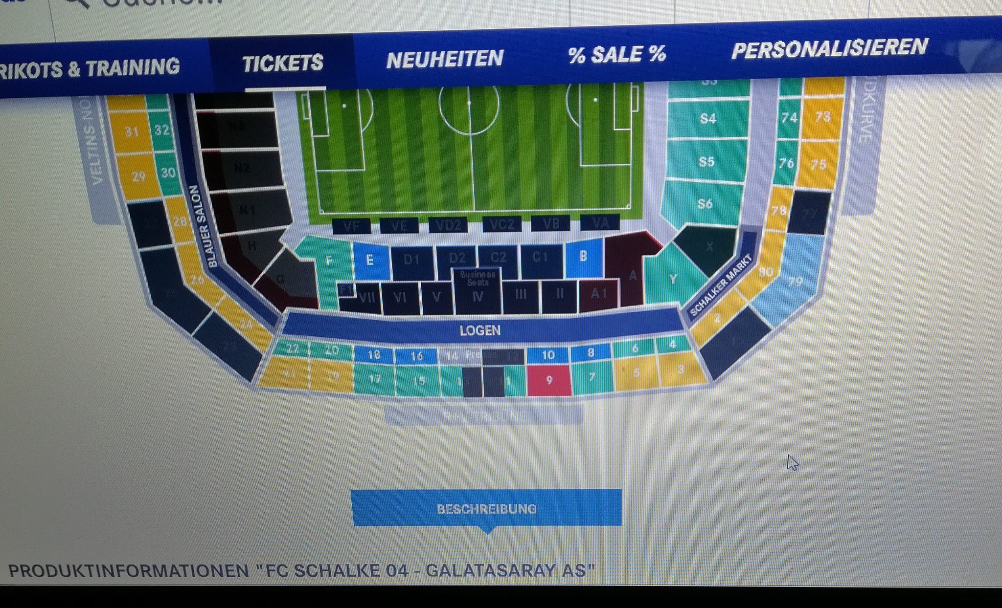 Unser Block 1 Ist Demnach Uber Fc Schalke 04 Fanclub Der Mond