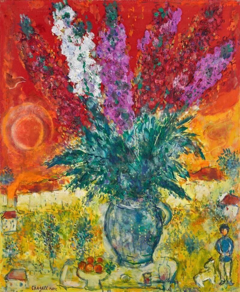 Marc Chagall (1887-1985) Les Paysans, 1971 #marcchagall #artinfinitus
