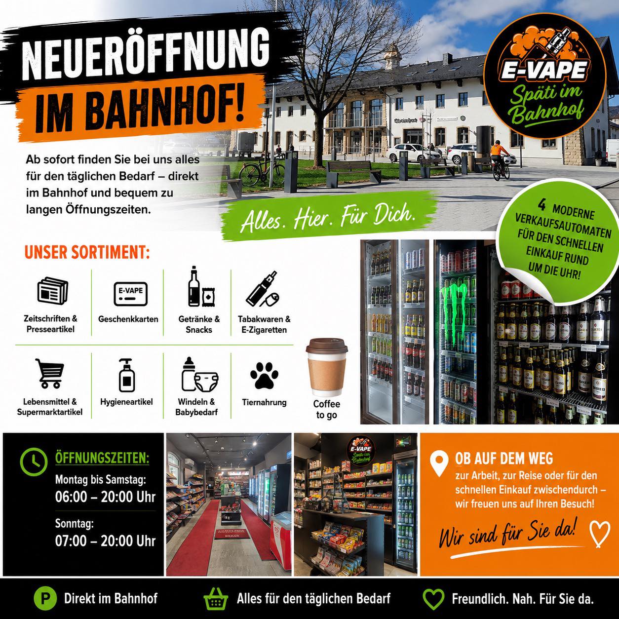 vape sonthofen allgäu #spottedimmenstadt #immenstadt #allgäu #Sonthofen #Bahnhof #shop  #Späti #einkaufen #neu #Eröffnung #Neueröffnung