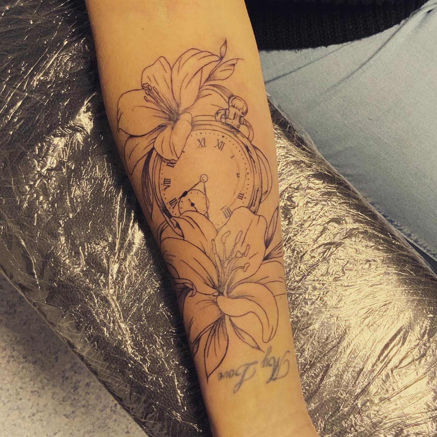 Tatouage Montre à Gousset Femme